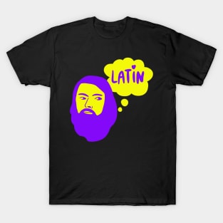 Latin Teacher Artsy Drawing - Lingua Latina T-Shirt